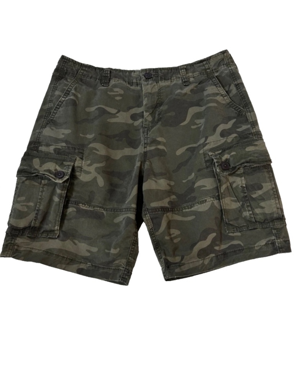 Aeropostale Cargo Shorts Mens 34 Green Camo Classic Utility Y2K Skater Gorpcore